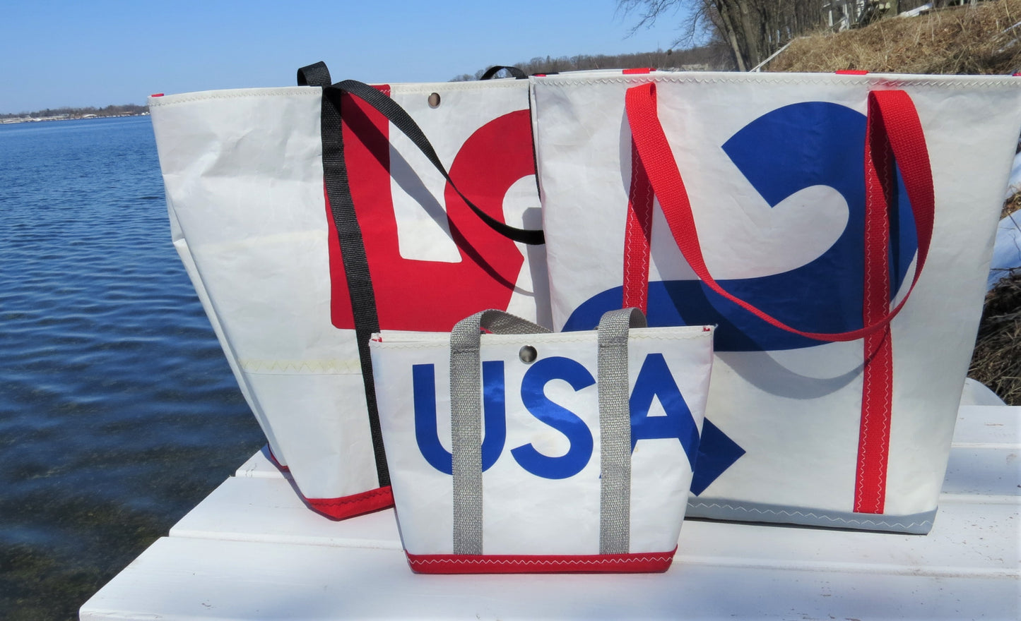 Customizable Medium Snap Sail Tote Bag