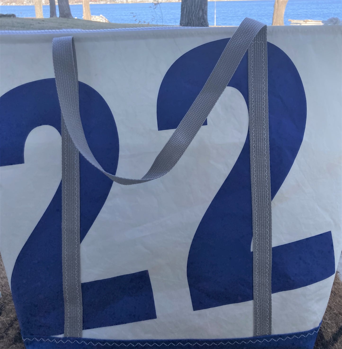 Customized Large Zip Sail Tote Bag