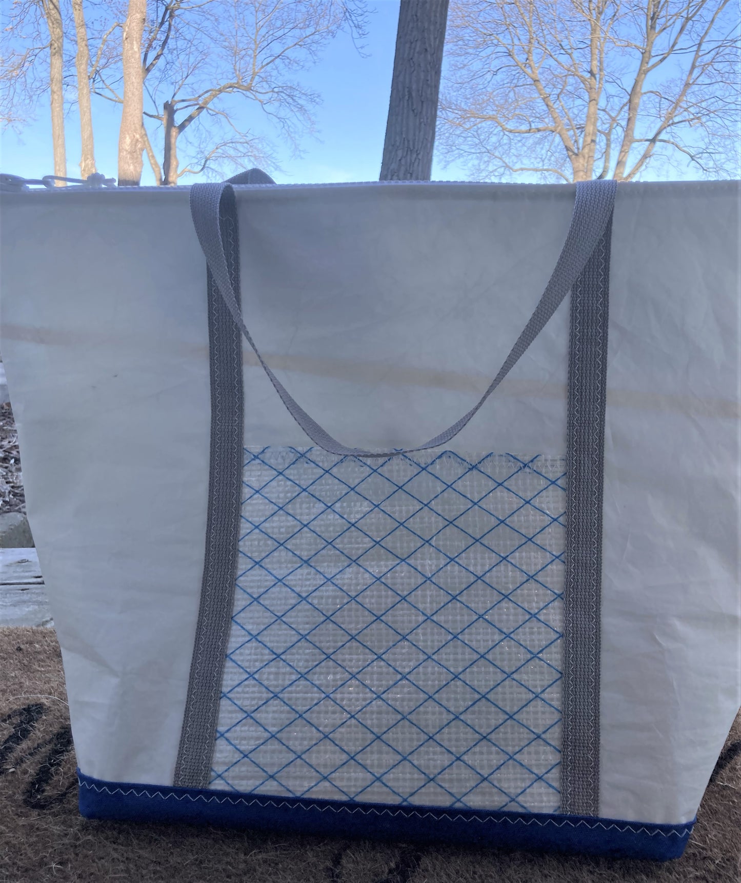 Customized Large Zip Sail Tote Bag