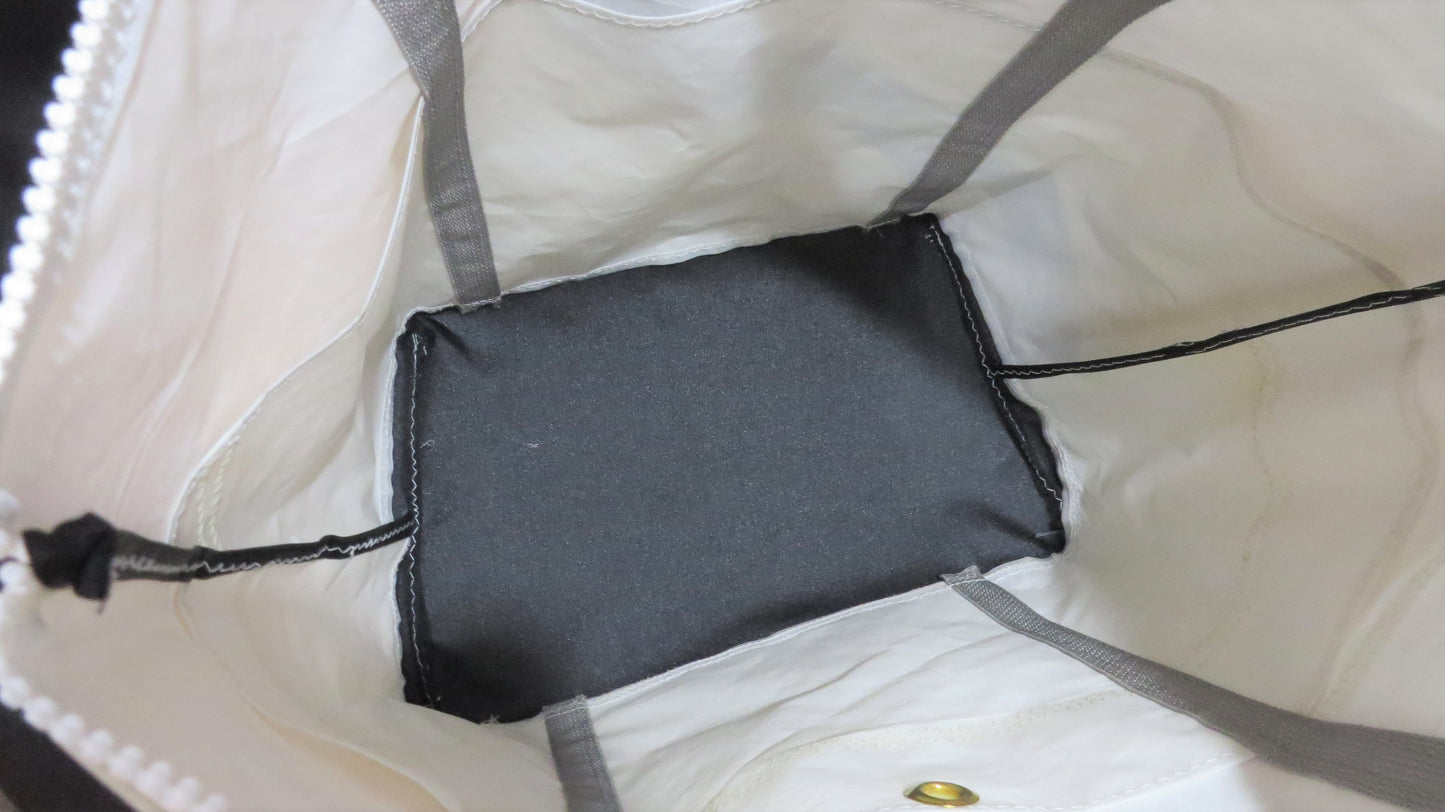 Large Blue 7 Zip Sail Tote