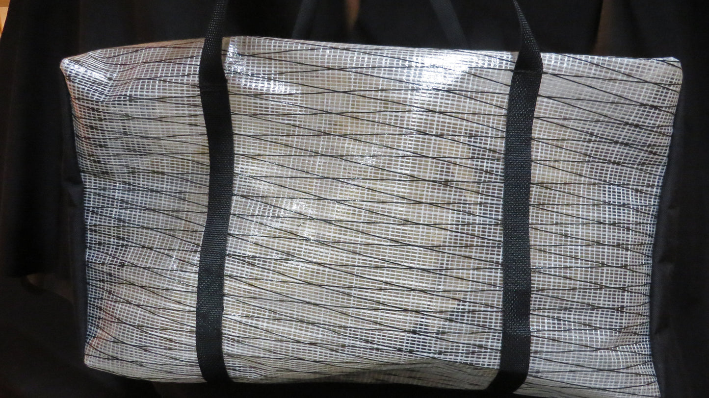 Mylar and Black Duffle Sail Bag