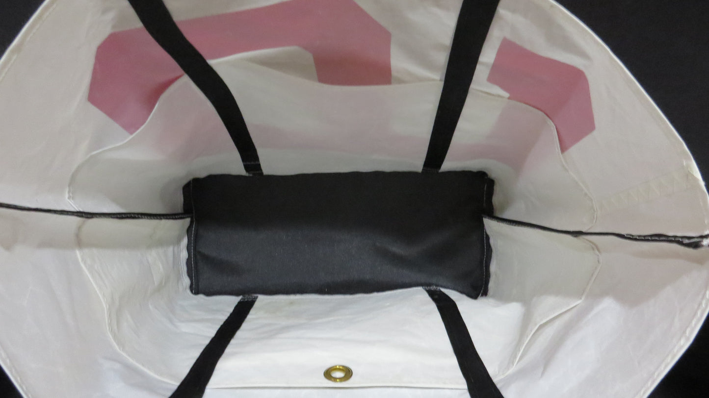 Large Red 9 Snap Sail Tote