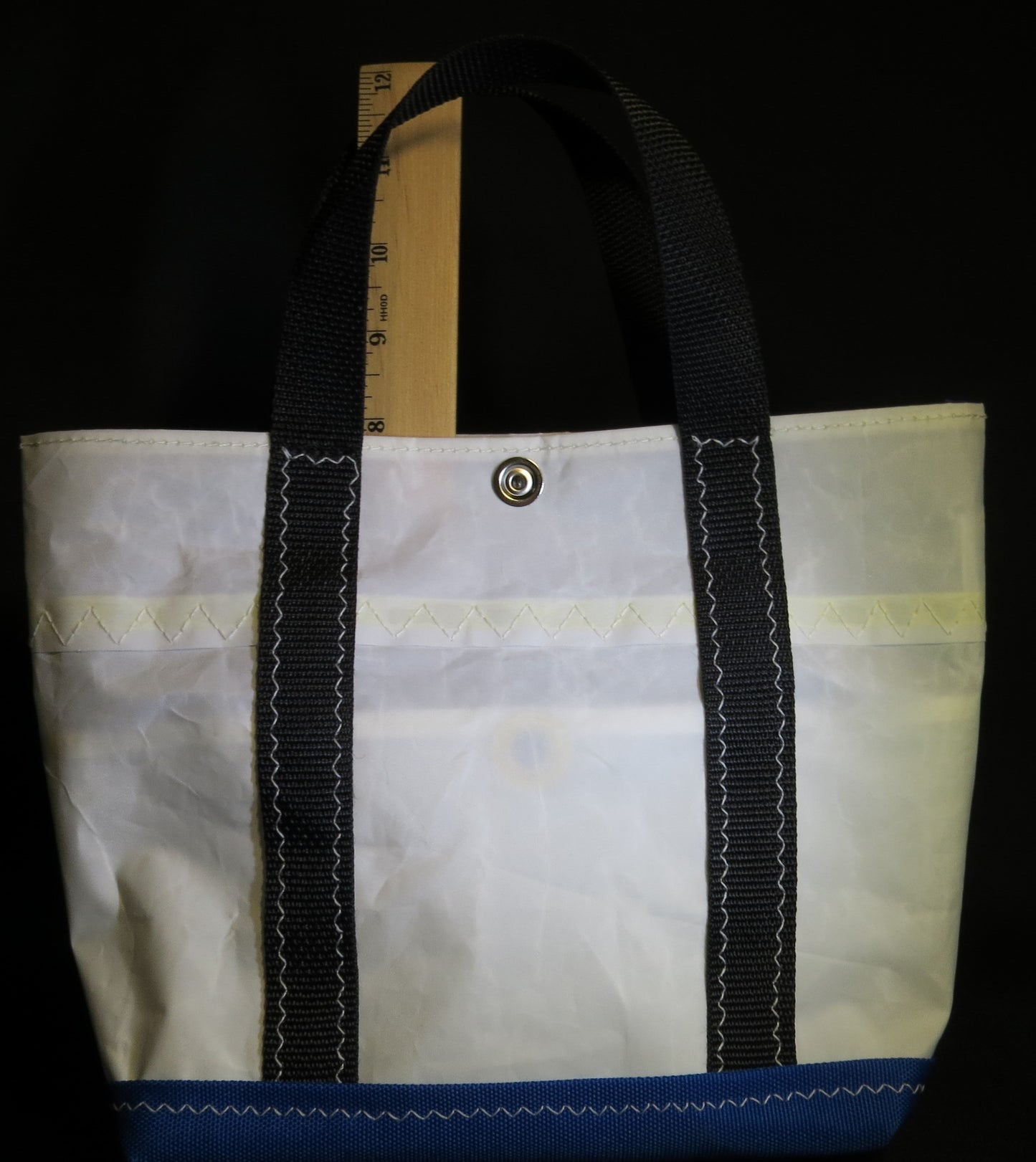 Small Snap Sail Tote Blue 2