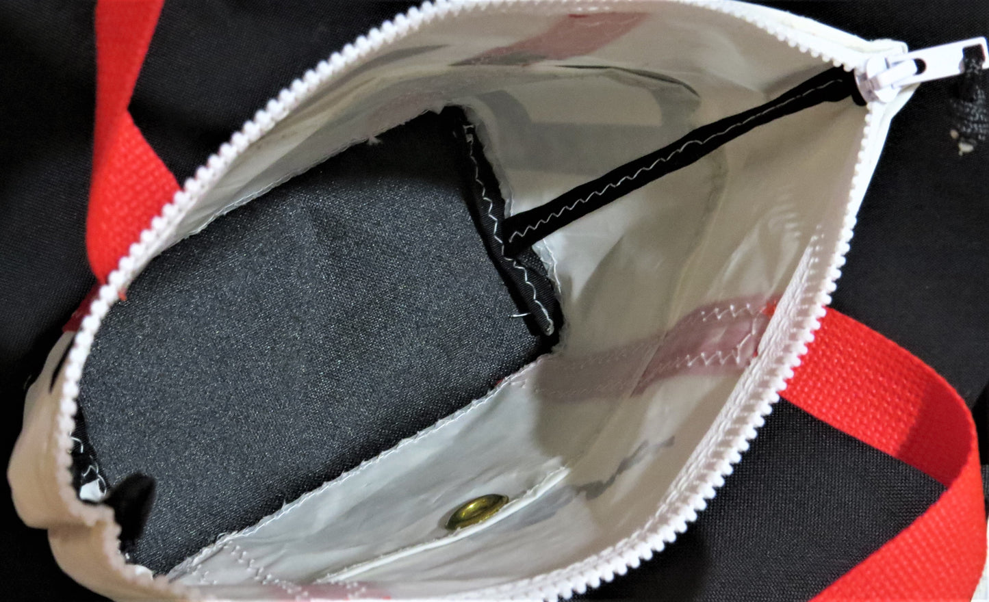 Small Black DLYC Zip Sail Tote