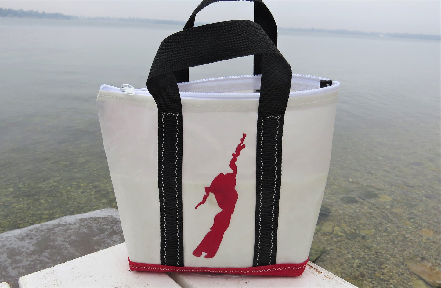 Customized Small Zip Sail Tote Bag