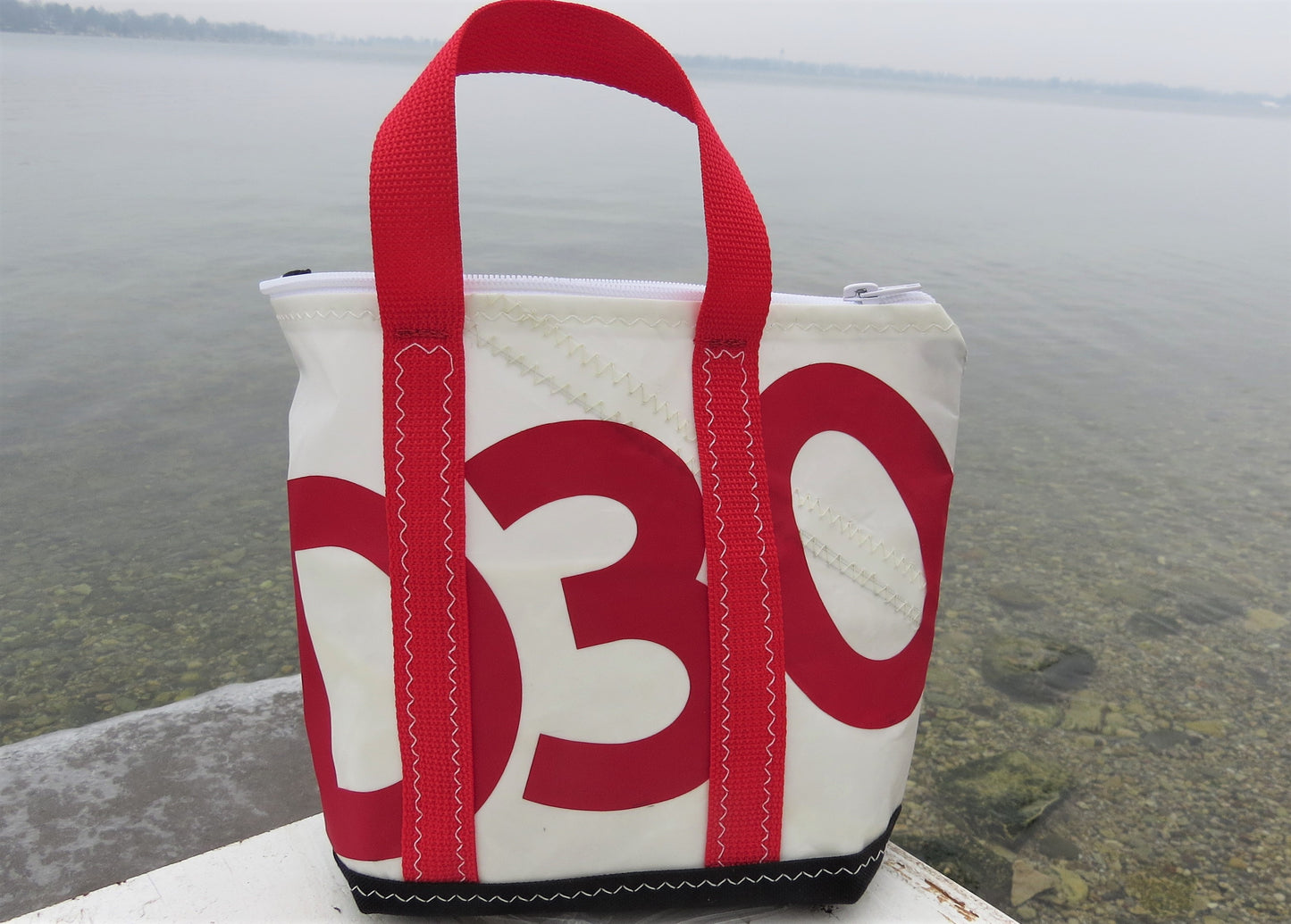 Customized Small Zip Sail Tote Bag