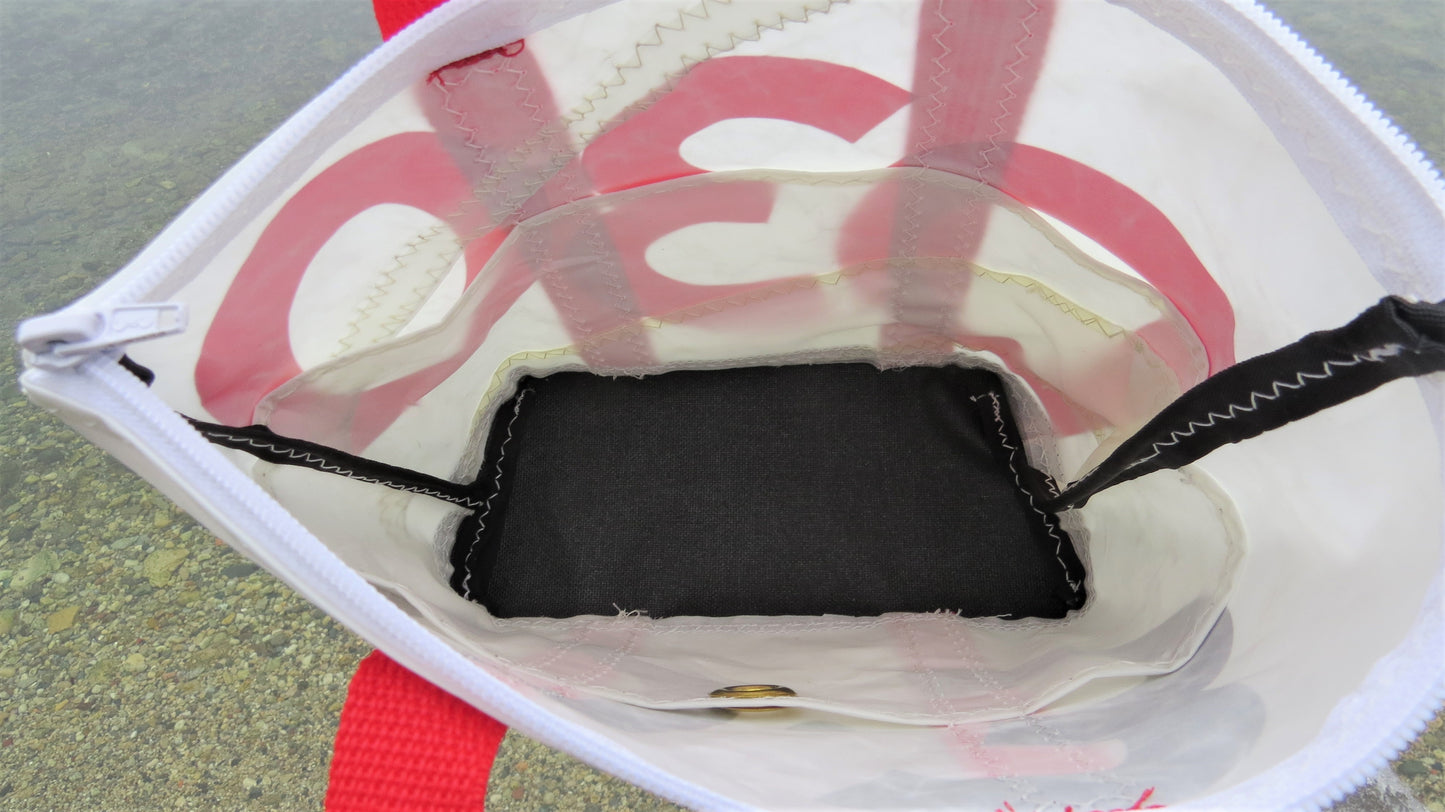 Customized Small Zip Sail Tote Bag