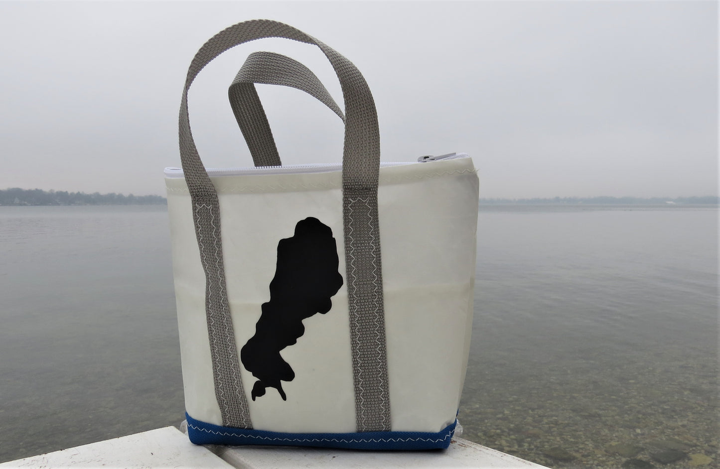 Customized Small Zip Sail Tote Bag