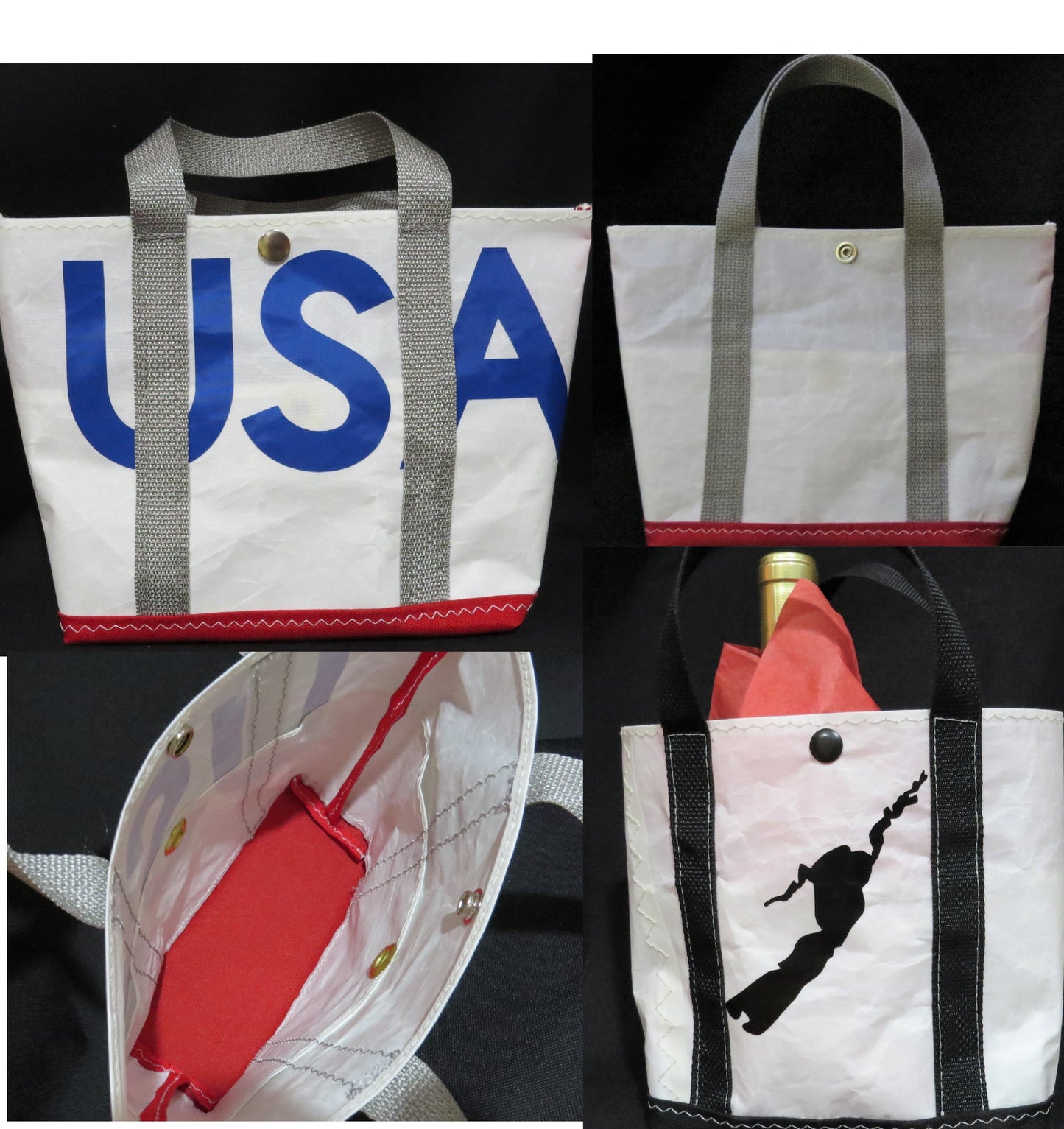 Customized Small Snap Sail Tote Bag