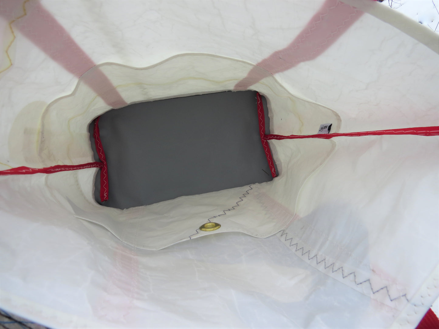 Customized Medium Zippered Sail Tote Bag