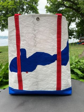 Customizable Medium Zip Sail Tote Bag