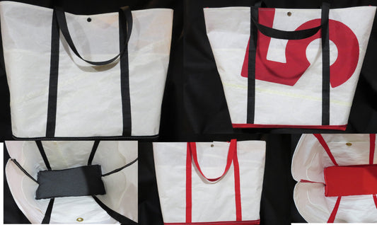 Customized Large Snap Sail Tote Bag