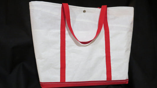 Large Red Snap Sail Tote