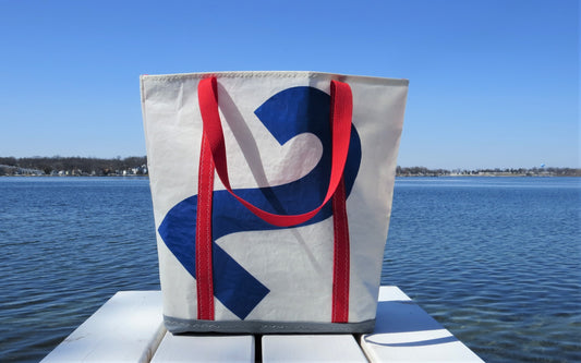 Customizable Medium Snap Sail Tote Bag