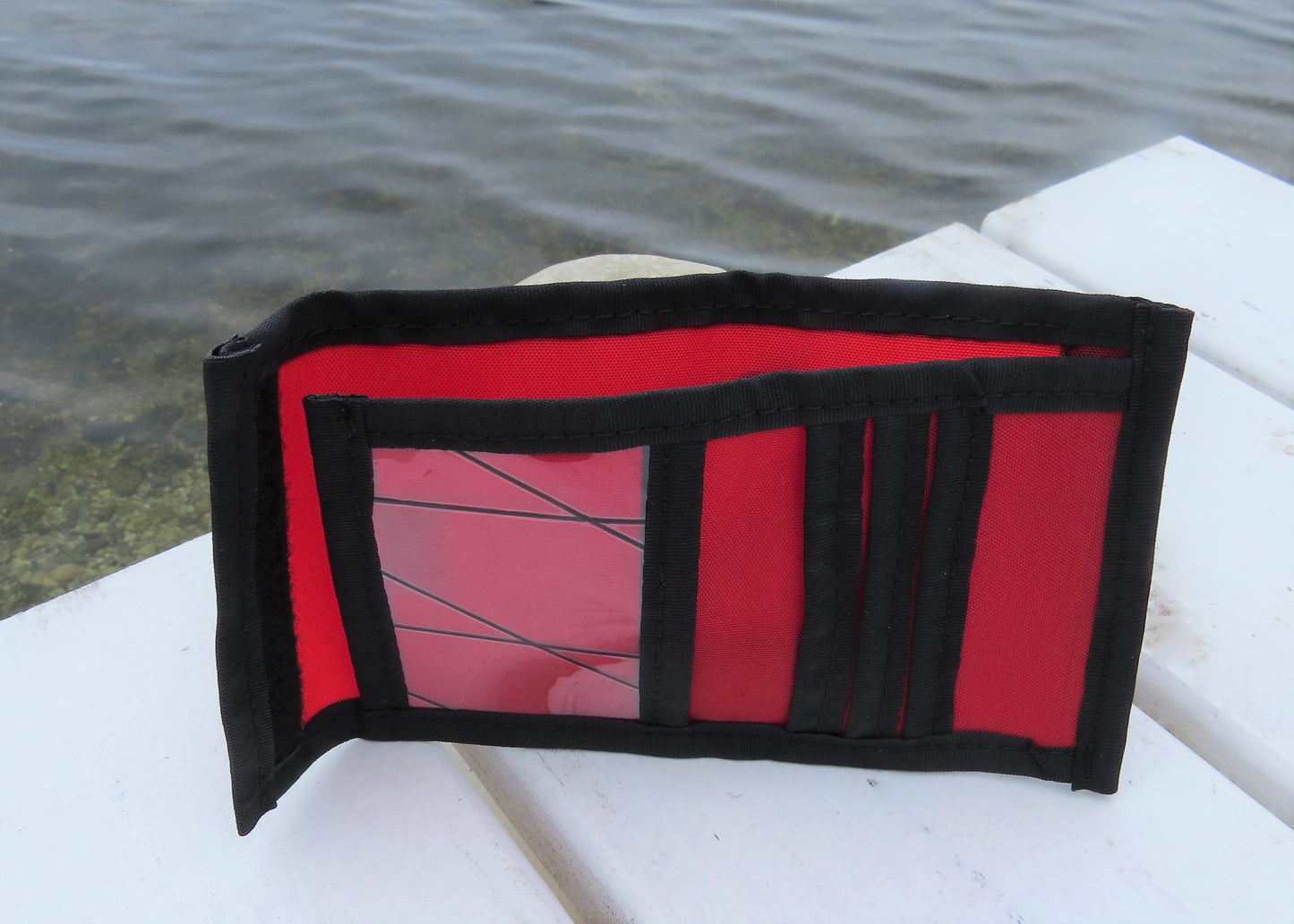Wallet - Red Sail Bag with Velcro Close