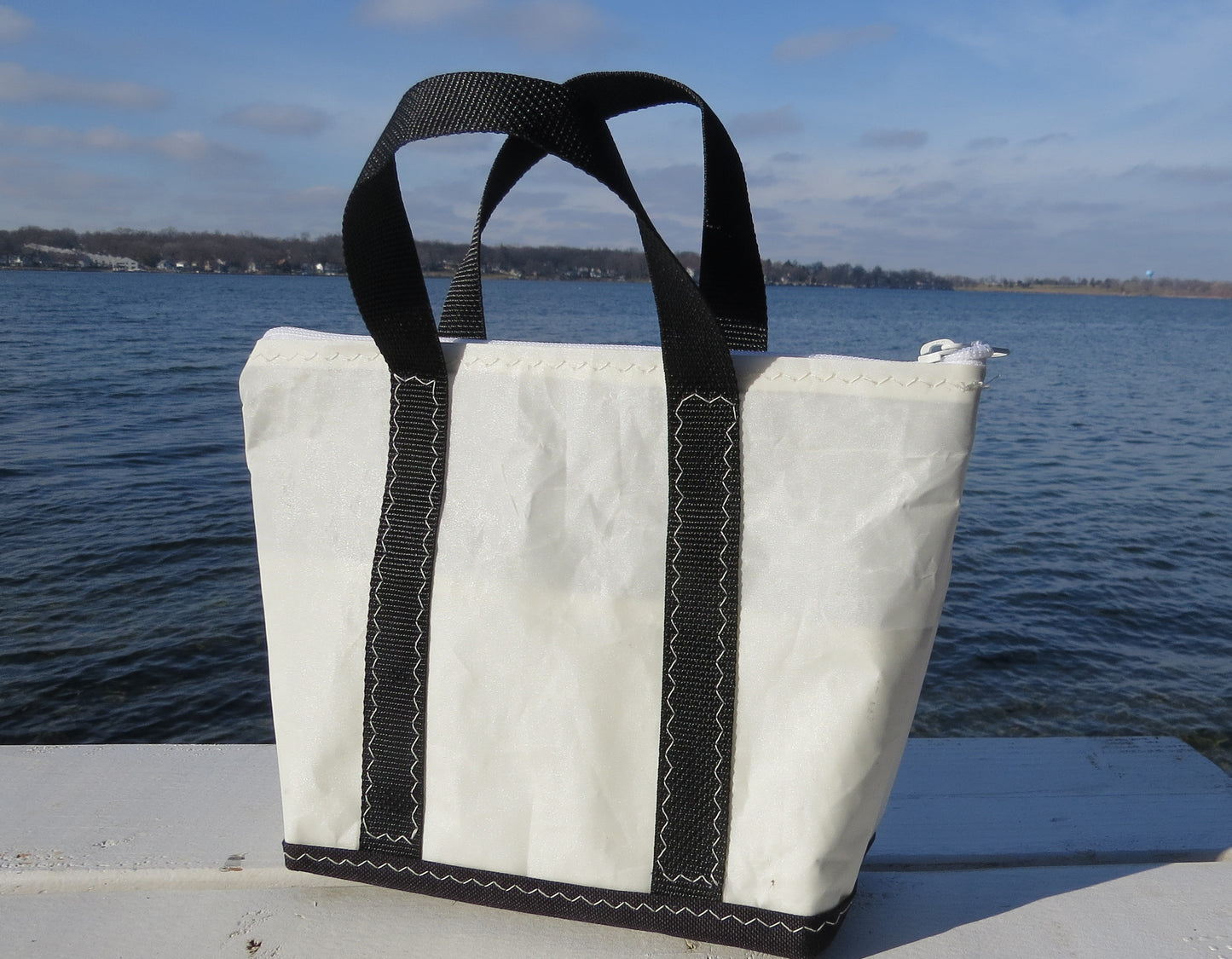 Customized Small Zip Sail Tote Bag
