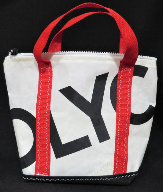 Small Black DLYC Zip Sail Tote