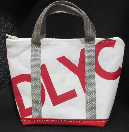 Small Red DLYC Zip Sail Tote